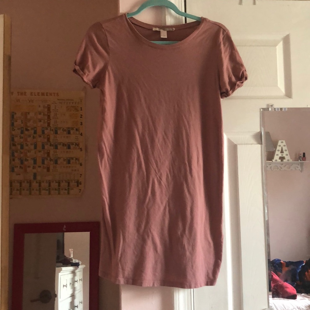 Pink t shirt dress